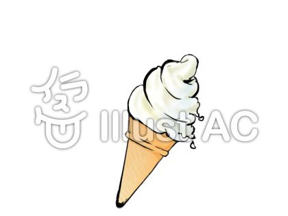 溶けそうなソフトクリームイラスト No 4927 無料イラストなら イラストac