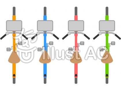 100 自転車 イラスト 上から
