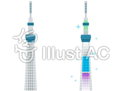 スカイツリーイラスト 無料イラストなら イラストac