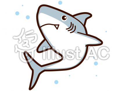 新鮮なサメ イラスト 簡単 無料の日本イラスト