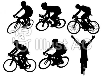 シルエット 自転車 イラスト 無料 最高の新しい壁紙aahd