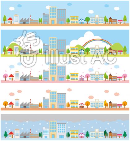 道路背景イラスト 無料イラストなら イラストac