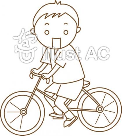 自転車に乗る男の子イラスト 無料イラストなら イラストac