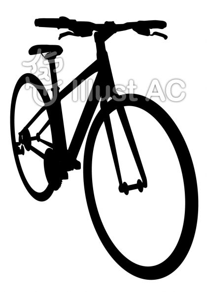 自転車シルエットイラスト 無料イラストなら イラストac