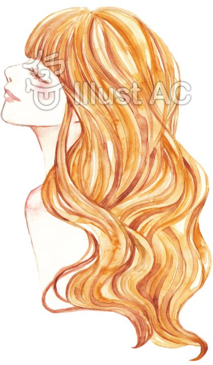 ロングヘアーイラスト 無料イラストなら イラストac