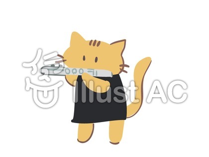 フルートを吹く猫イラスト No 無料イラストなら イラストac