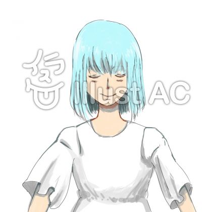 伏せ目イラスト 無料イラストなら イラストac