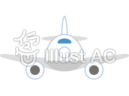 シンプル 飛行機 正面イラスト No 無料イラストなら イラストac