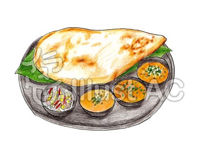 カレーナンイラスト 無料イラストなら イラストac