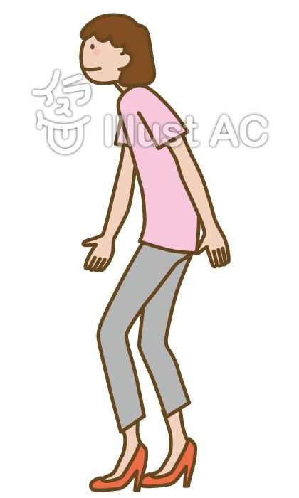 歩き方イラスト 無料イラストなら イラストac