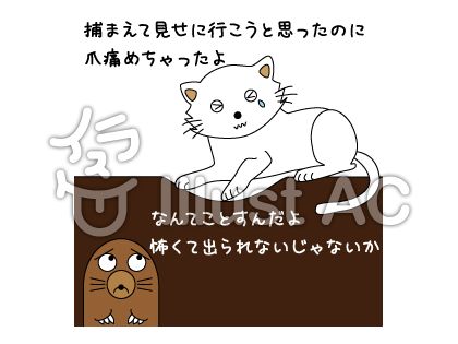 猫のケガイラスト 無料イラストなら イラストac