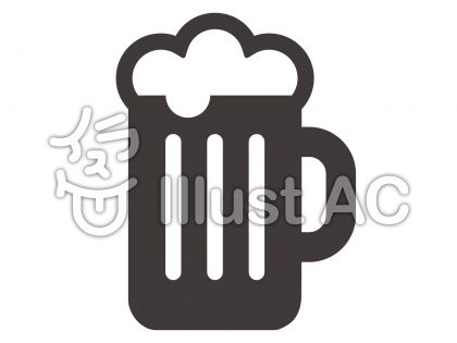 ビールシルエットイラスト 無料イラストなら イラストac