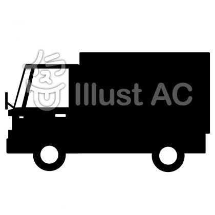 トラックシルエットイラスト 無料イラストなら イラストac