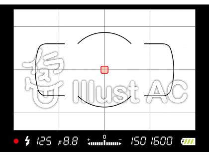カメラ ファインダー フレームイラスト No 無料イラストなら イラストac