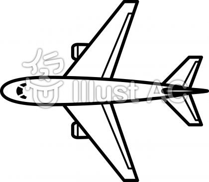 ベスト50 飛行機 簡単 イラスト 無料イラスト集