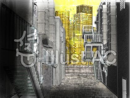 路地裏イラスト 無料イラストなら イラストac