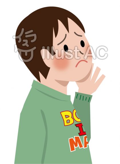 赤い頬の男の子イラスト No 無料イラストなら イラストac