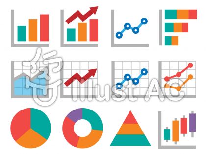 折れ線グラフイラスト 無料イラストなら イラストac