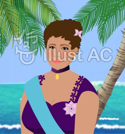 ハワイ王朝のイラスト 無料イラスト フリー素材を紹介するブログ