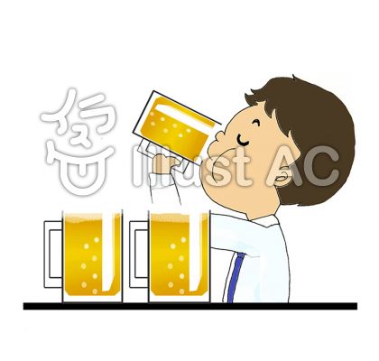 一気飲みイラスト 無料イラストなら イラストac