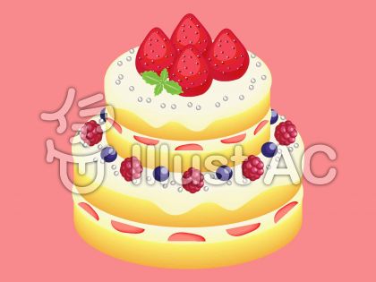 フルーツケーキイラスト 無料イラストなら イラストac