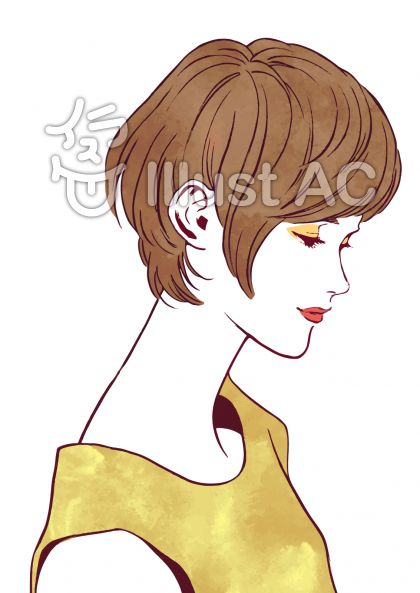 女性横顔イラスト 無料イラストなら イラストac