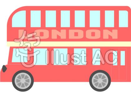 無料イラスト画像 最新かわいい イギリス バス イラスト