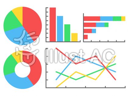 折れ線グラフイラスト 無料イラストなら イラストac