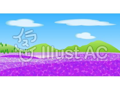 ラベンダー畑イラスト 無料イラストなら イラストac