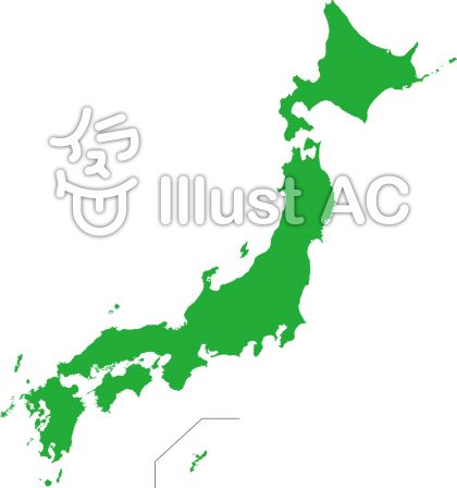 おしゃれ 日本地図 イラスト フリー シモネタ