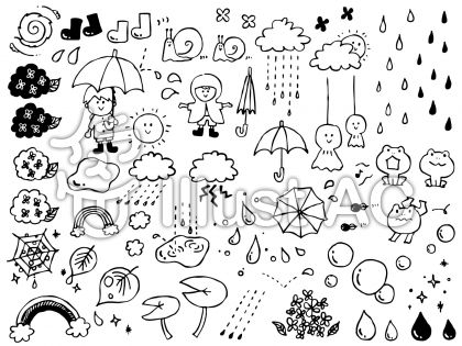 梅雨パーツイラスト No 無料イラストなら イラストac