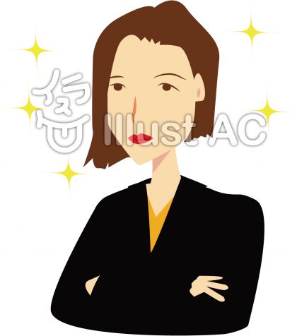 人素材44 女社長 できる クールイラスト No 無料イラストなら イラストac