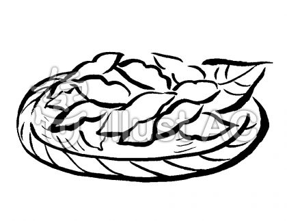 枝豆（モノクロ）イラスト - No: 1158902／無料イラストなら「イラストAC」