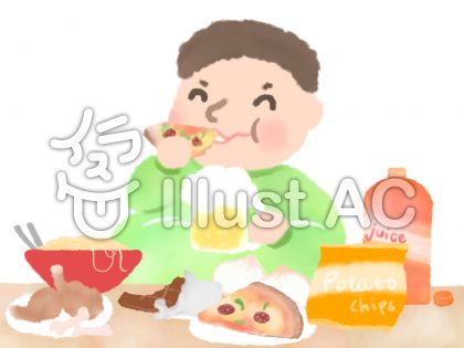 暴飲暴食イラスト 無料イラストなら イラストac