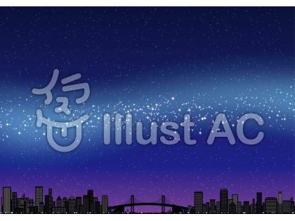 夜景イラスト 無料イラストなら イラストac