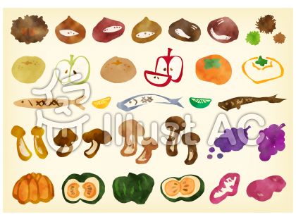 人気ダウンロード イラスト 秋 の 食べ物 最高の画像壁紙日本aad