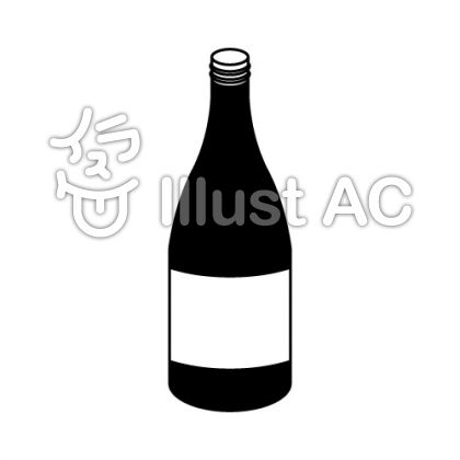 日本酒 モノクロ イラスト No 無料イラストなら イラストac