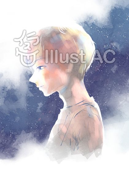 横顔の男性イラスト No 無料イラストなら イラストac