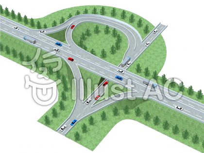 高速道路イラスト 無料イラストなら イラストac