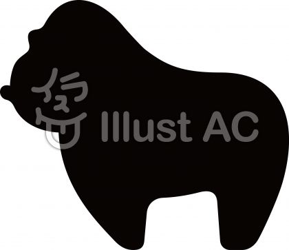 さるシルエットイラスト 無料イラストなら イラストac