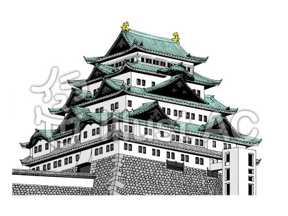 名古屋城 イラスト 無料 最高の壁紙のアイデアcahd