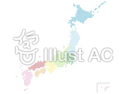 Japan Image 日本地図 フリー ドット