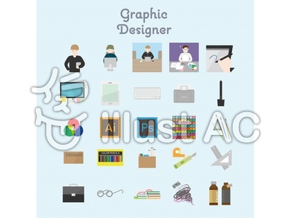 グラフィックデザイナーイラスト 無料イラストなら イラストac