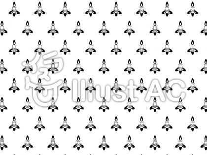 クリスマスキャンドルアイコン柄 モノクロイラスト No 無料イラストなら イラストac