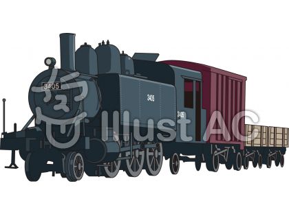 最高のイラスト画像 トップ100シルエット 蒸気 機関 車 イラスト