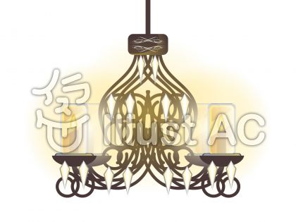 シャンデリアイラスト 無料イラストなら イラストac