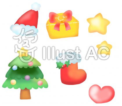 ステンシル風クリスマスイラストイラスト No 無料イラストなら イラストac