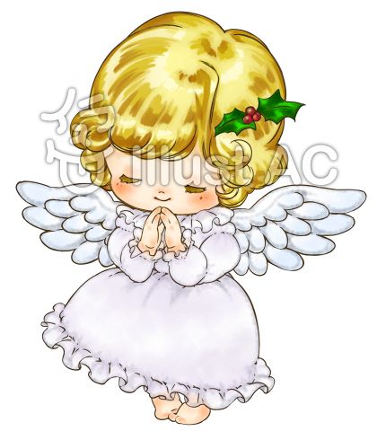 お祈りする天使の子供イラスト No 1286608 無料イラストなら イラストac