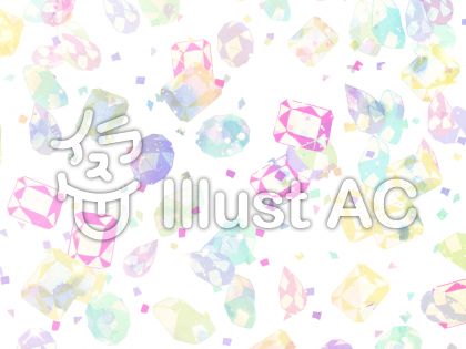 手描きかわいい宝石 背景壁紙イラスト No 無料イラストなら イラストac