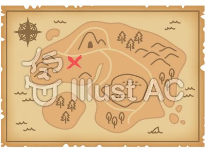 宝の地図イラスト 無料イラストなら イラストac